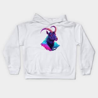 Living life on the edge, just like this mountain goat Kids Hoodie